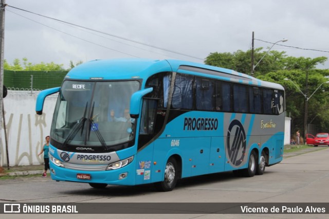 Auto Viação Progresso 6046 na cidade de Recife, Pernambuco, Brasil, por Vicente de Paulo Alves. Número da foto: #6472762.