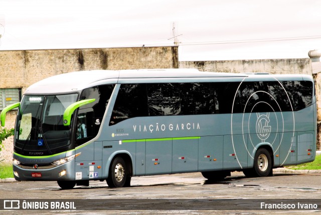 Viação Garcia 8325 na cidade de Ourinhos, São Paulo, Brasil, por Francisco Ivano. ID da foto: 6473465.