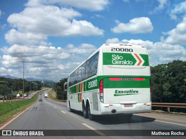 Cia. São Geraldo de Viação 20080 na cidade de Betim, Minas Gerais, Brasil, por Matheus Rocha. ID da foto: 6473453.