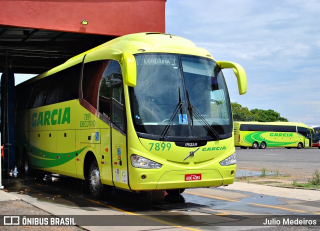 Viação Garcia 7899 na cidade de Campinas, São Paulo, Brasil, por Julio Medeiros. Número da foto: #6473580.