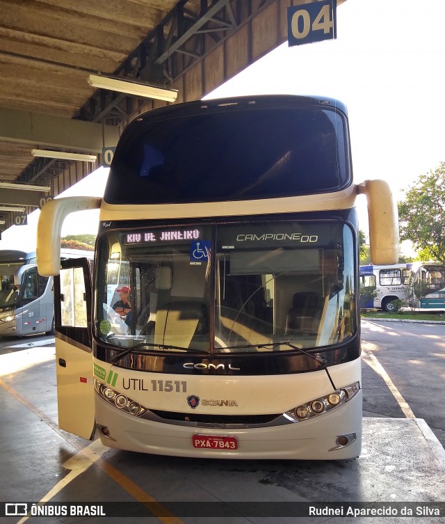 UTIL - União Transporte Interestadual de Luxo 11511 na cidade de Mogi das Cruzes, São Paulo, Brasil, por Rudnei Aparecido da Silva. Número da foto: #6472671.