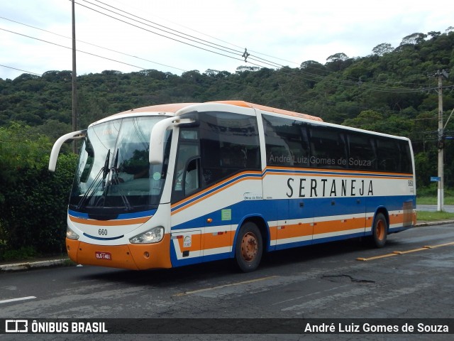 Viação Sertaneja 660 na cidade de Juiz de Fora, Minas Gerais, Brasil, por André Luiz Gomes de Souza. ID da foto: 6476468.