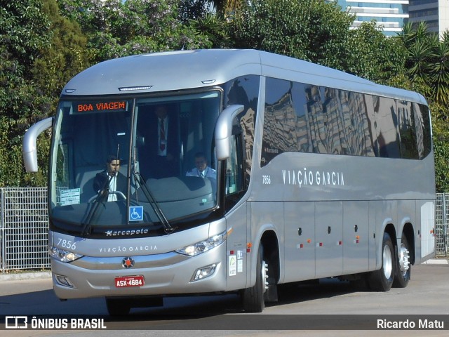 Viação Garcia 7856 na cidade de Curitiba, Paraná, Brasil, por Ricardo Matu. ID da foto: 6475484.