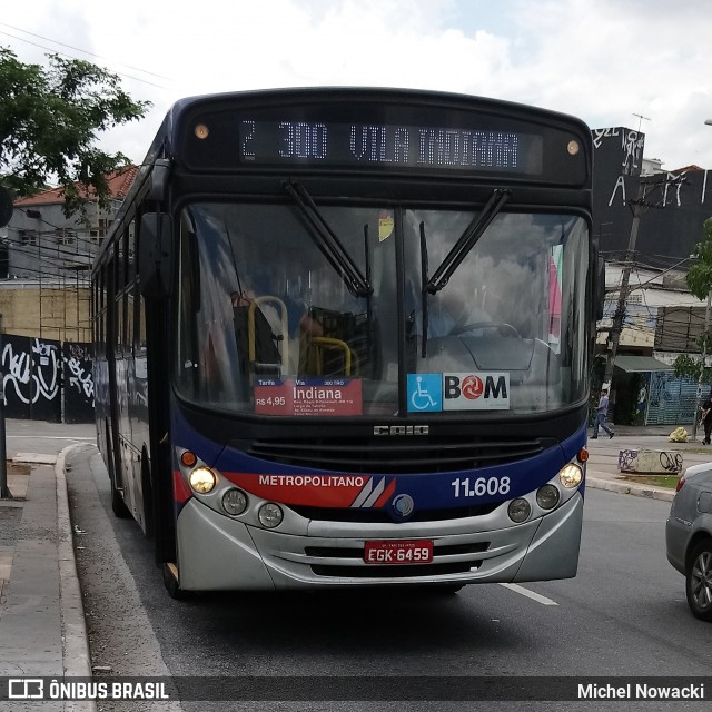 Viação Pirajuçara 11.608 na cidade de São Paulo, São Paulo, Brasil, por Michel Nowacki. Número da foto: #6476490.