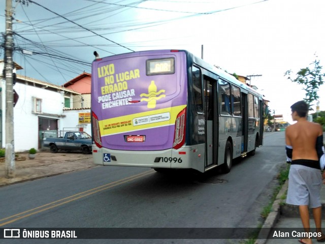 Viação Jardins 10996 na cidade de Belo Horizonte, Minas Gerais, Brasil, por Alan Campos. Número da foto: #6474588.