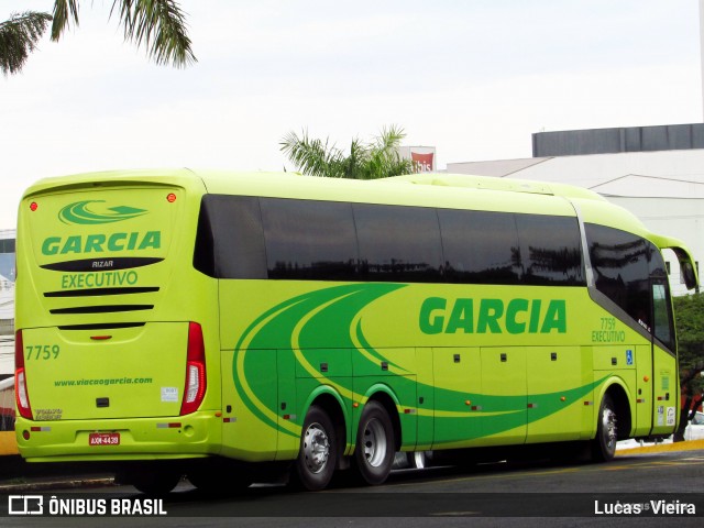 Viação Garcia 7759 na cidade de Londrina, Paraná, Brasil, por Lucas Vieira. Número da foto: #6475087.