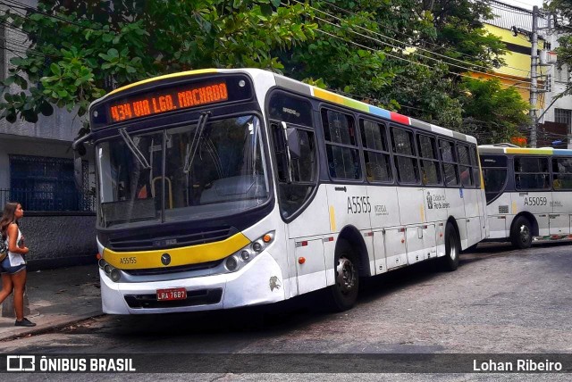 Transporte Estrela Azul A55155 na cidade de Rio de Janeiro, Rio de Janeiro, Brasil, por Lohan Ribeiro. Número da foto: #6475228.