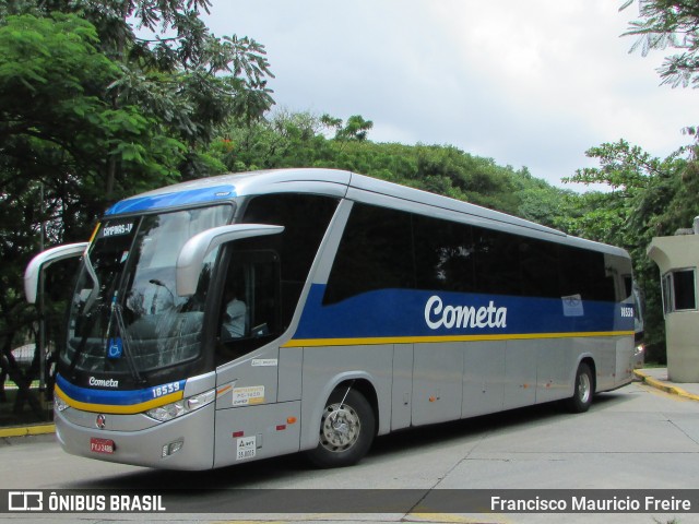 Viação Cometa 18539 na cidade de São Paulo, São Paulo, Brasil, por Francisco Mauricio Freire. Número da foto: #6476309.