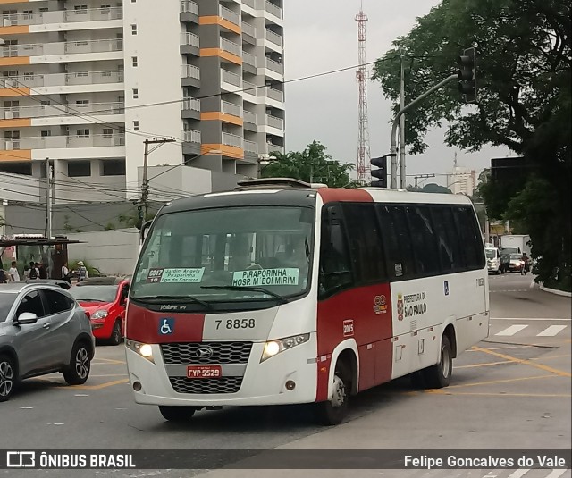 Transwolff Transportes e Turismo 7 8858 na cidade de São Paulo, São Paulo, Brasil, por Felipe Goncalves do Vale. Número da foto: #6475107.