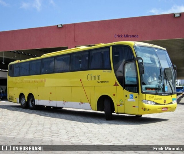 Viação Itapemirim 8707 na cidade de Belém, Pará, Brasil, por Erick Miranda. ID da foto: 6474559.