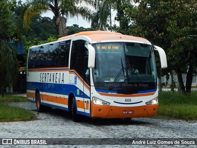 Viação Sertaneja 660 na cidade de Juiz de Fora, Minas Gerais, Brasil, por André Luiz Gomes de Souza. Número da foto: #6476477.