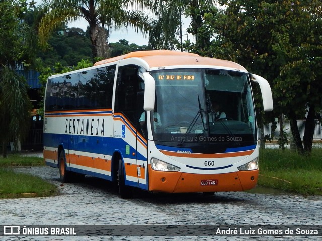 Viação Sertaneja 660 na cidade de Juiz de Fora, Minas Gerais, Brasil, por André Luiz Gomes de Souza. ID da foto: 6476477.