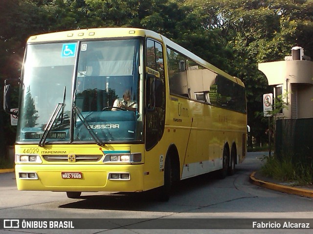 Viação Itapemirim 44029 na cidade de São Paulo, São Paulo, Brasil, por Fabricio Alcaraz. ID da foto: 6475651.