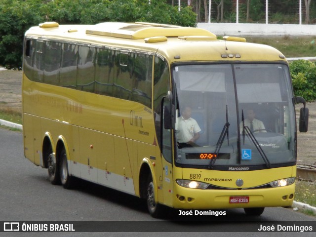 Viação Itapemirim 8819 na cidade de Aracaju, Sergipe, Brasil, por José Domingos. ID da foto: 6408955.