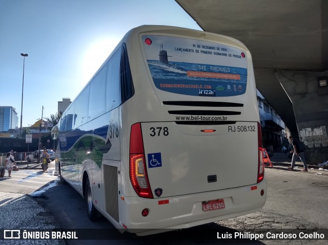 Bel-Tour Transportes e Turismo 378 na cidade de Belo Horizonte, Minas Gerais, Brasil, por Luis Philippe Cardoso Coelho. Número da foto: #6409626.