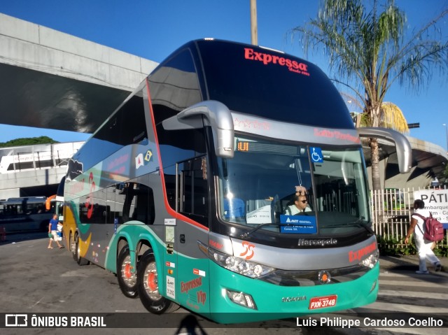 Expressa Turismo 55450 na cidade de Belo Horizonte, Minas Gerais, Brasil, por Luis Philippe Cardoso Coelho. ID da foto: 6409668.