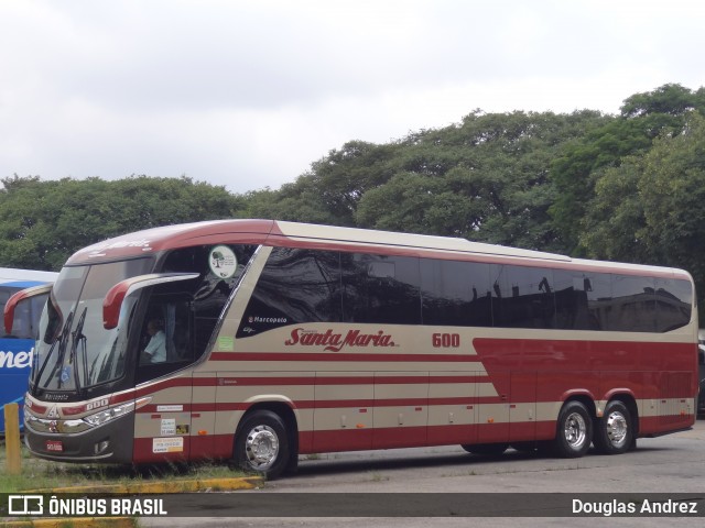 Santa Maria Fretamento e Turismo > Transportes Santa Maria(SP) 600 na cidade de São Paulo, São Paulo, Brasil, por Douglas Andrez. Número da foto: #6409010.