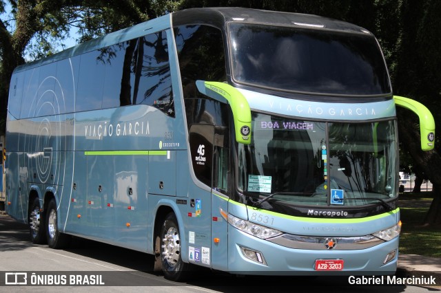 Viação Garcia 8531 na cidade de Curitiba, Paraná, Brasil, por Gabriel Marciniuk. Número da foto: #6411186.