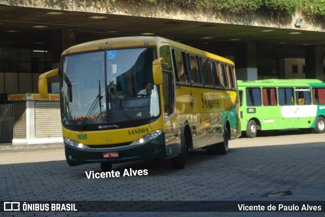 Viação Sandra 1650 na cidade de Belo Horizonte, Minas Gerais, Brasil, por Vicente de Paulo Alves. ID da foto: 6409620.