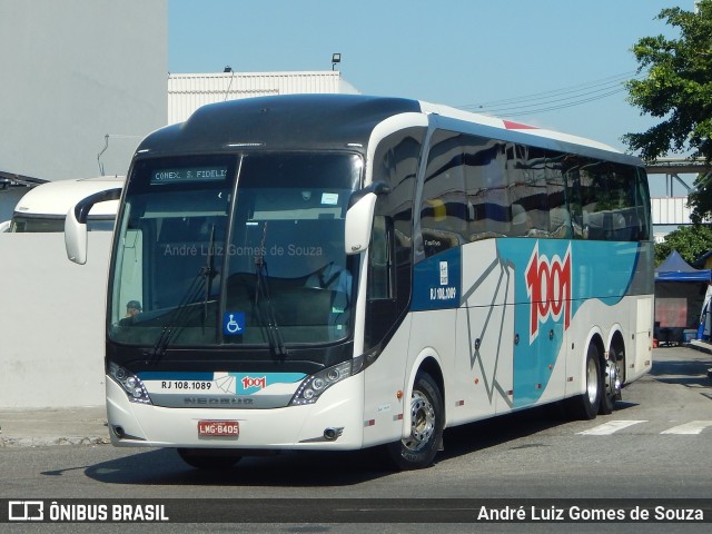 Auto Viação 1001 RJ 108.1089 na cidade de Rio de Janeiro, Rio de Janeiro, Brasil, por André Luiz Gomes de Souza. Número da foto: #6410061.