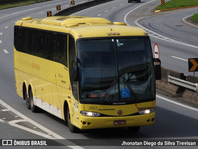 Viação Itapemirim 5863 na cidade de Lavrinhas, São Paulo, Brasil, por Jhonatan Diego da Silva Trevisan. Número da foto: #6410997.