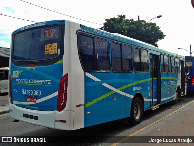 Viação Ponte Coberta RJ 190.083 na cidade de Rio de Janeiro, Rio de Janeiro, Brasil, por Jorge Lucas Araújo. Número da foto: #6411180.