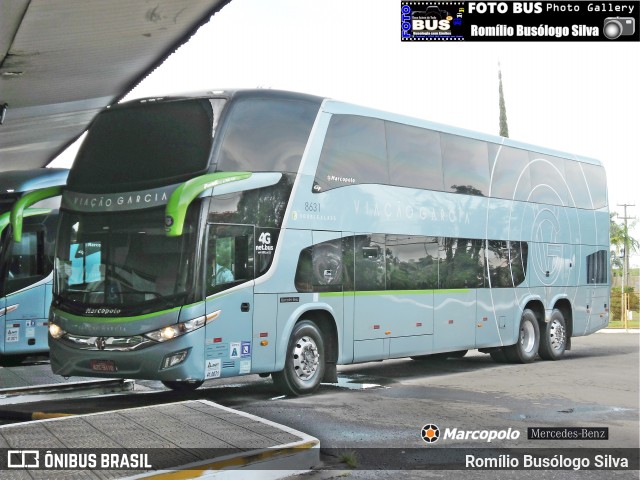 Viação Garcia 8631 na cidade de Rolândia, Paraná, Brasil, por Romílio Busólogo Silva . Número da foto: #6413202.