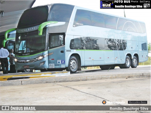 Viação Garcia 8631 na cidade de Rolândia, Paraná, Brasil, por Romílio Busólogo Silva . Número da foto: #6413260.