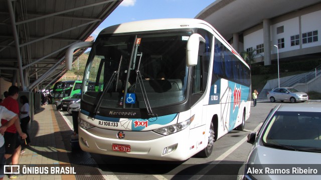 Auto Viação 1001 RJ 108.133 na cidade de Aparecida, São Paulo, Brasil, por Alex Ramos Ribeiro. ID da foto: 6414508.