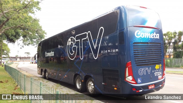 Viação Cometa 17324 na cidade de Curitiba, Paraná, Brasil, por Leandro Sanchez. Número da foto: #6411814.