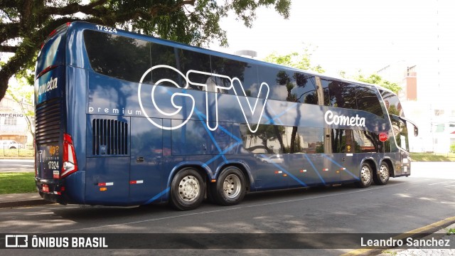 Viação Cometa 17324 na cidade de Curitiba, Paraná, Brasil, por Leandro Sanchez. Número da foto: #6411988.