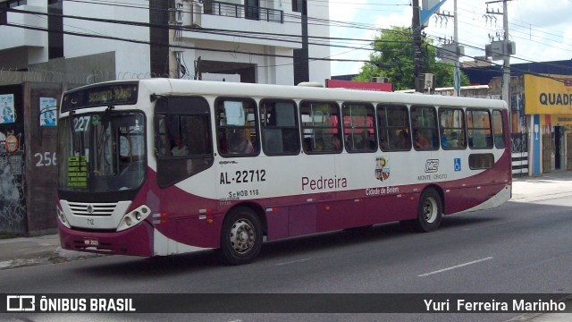 Auto Viação Monte Cristo AL-22712 na cidade de Belém, Pará, Brasil, por Yuri Ferreira Marinho. Número da foto: #6412188.