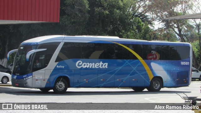 Viação Cometa 18501 na cidade de Guaratinguetá, São Paulo, Brasil, por Alex Ramos Ribeiro. Número da foto: #6411559.