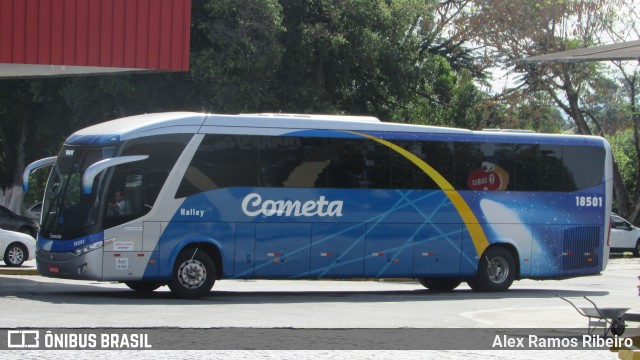 Viação Cometa 18501 na cidade de Guaratinguetá, São Paulo, Brasil, por Alex Ramos Ribeiro. ID da foto: 6411559.