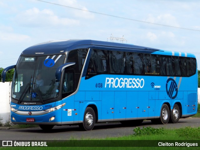 Auto Viação Progresso 6138 na cidade de Teresina, Piauí, Brasil, por Cleiton Rodrigues. Número da foto: #6414902.