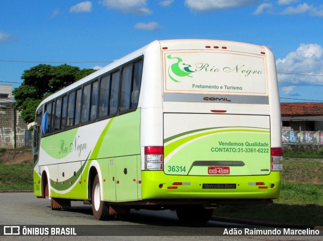 Rio Negro Fretamento e Turismo 36314 na cidade de Belo Horizonte, Minas Gerais, Brasil, por Adão Raimundo Marcelino. Número da foto: #6418229.