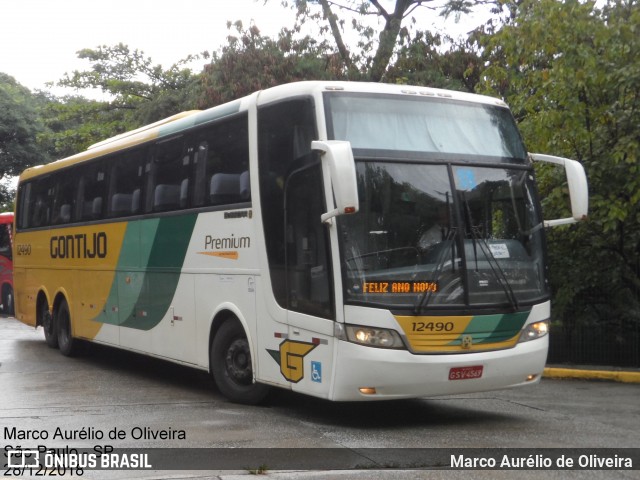 Empresa Gontijo de Transportes 12490 na cidade de São Paulo, São Paulo, Brasil, por Marco Aurélio de Oliveira. ID da foto: 6414917.