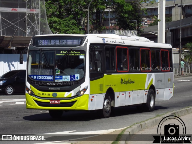Viação Nilopolitana RJ 123.128 na cidade de Rio de Janeiro, Rio de Janeiro, Brasil, por Lucas Alvim. Número da foto: #6417081.