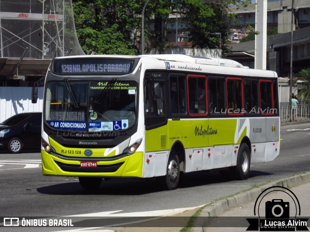 Viação Nilopolitana RJ 123.128 na cidade de Rio de Janeiro, Rio de Janeiro, Brasil, por Lucas Alvim. ID da foto: 6417081.