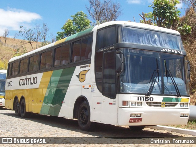 Empresa Gontijo de Transportes 11160 na cidade de João Monlevade, Minas Gerais, Brasil, por Christian  Fortunato. ID da foto: 6417951.