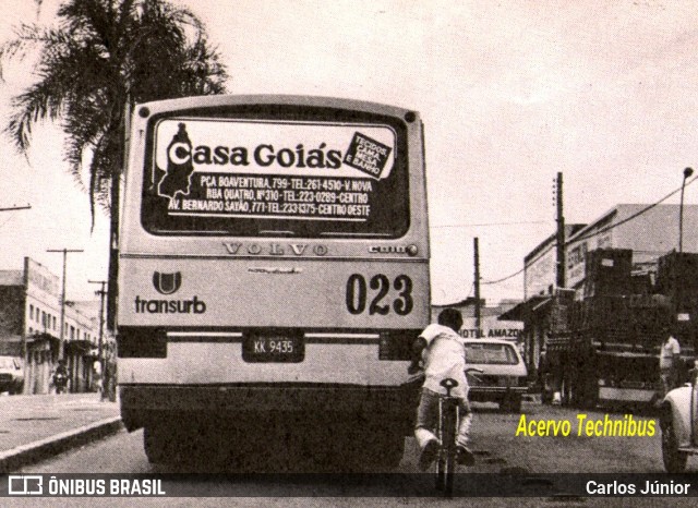 Transurb EBTU 023 na cidade de Goiânia, Goiás, Brasil, por Carlos Júnior. ID da foto: 6417442.