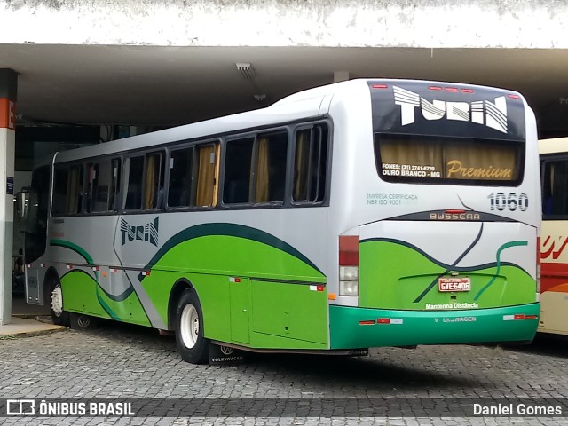 Turin Transportes 1060 na cidade de Ouro Preto, Minas Gerais, Brasil, por Daniel Gomes. ID da foto: 6417828.