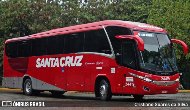 Viação Santa Cruz 24419 na cidade de São Paulo, São Paulo, Brasil, por Cristiano Soares da Silva. Número da foto: #6421052.