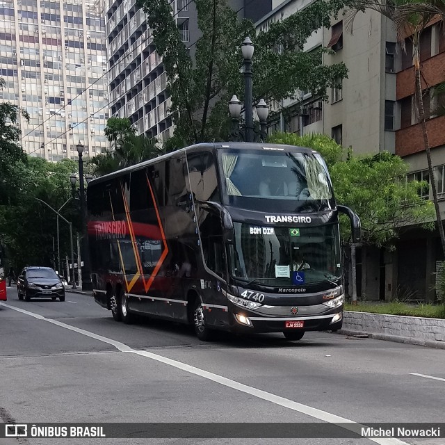 Transgiro Turismo 4740 na cidade de São Paulo, São Paulo, Brasil, por Michel Nowacki. Número da foto: #6421009.