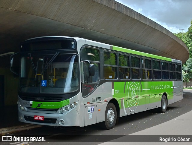 Viação Garcia 7089 na cidade de Londrina, Paraná, Brasil, por Rogério César. ID da foto: 6421244.