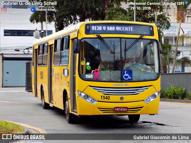 Viação Leme 1540 na cidade de Jundiaí, São Paulo, Brasil, por Gabriel Giacomin de Lima. Número da foto: #6420728.