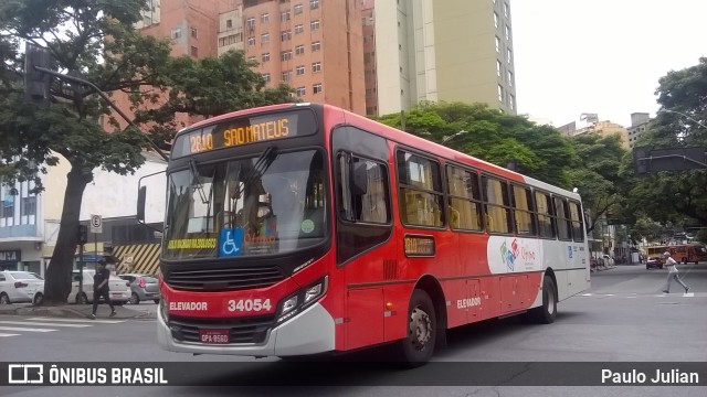 Urca Auto Ônibus 34054 na cidade de Belo Horizonte, Minas Gerais, Brasil, por Paulo Julian. Número da foto: #6418732.
