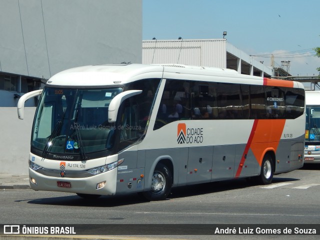 Viação Cidade do Aço RJ 174.126 na cidade de Rio de Janeiro, Rio de Janeiro, Brasil, por André Luiz Gomes de Souza. Número da foto: #6422867.
