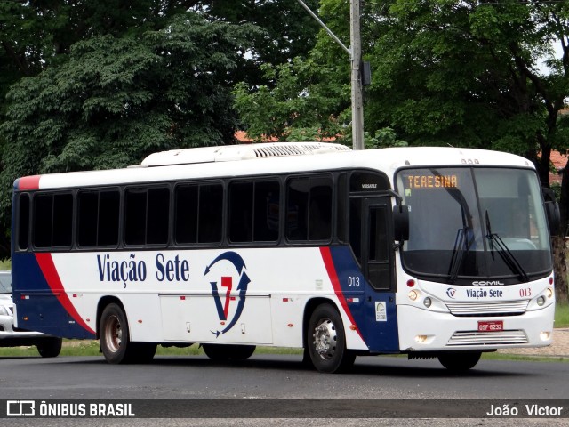 Viação Sete 013 na cidade de Teresina, Piauí, Brasil, por João Victor. ID da foto: 6423252.