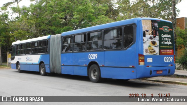 Transol Transportes Coletivos 0209 na cidade de Florianópolis, Santa Catarina, Brasil, por Lucas Weber Calizario. Número da foto: #6423220.